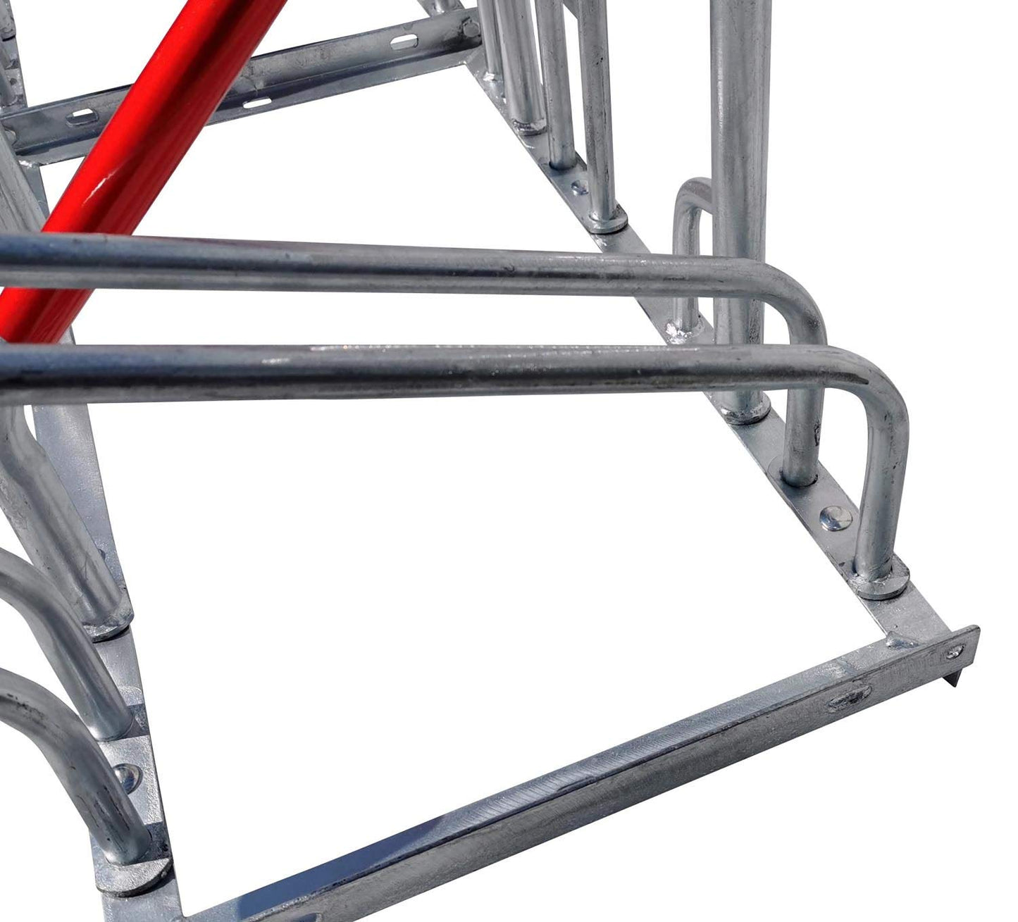 4-bike rack row parker leaning parker lean bar B-stock with theft protection