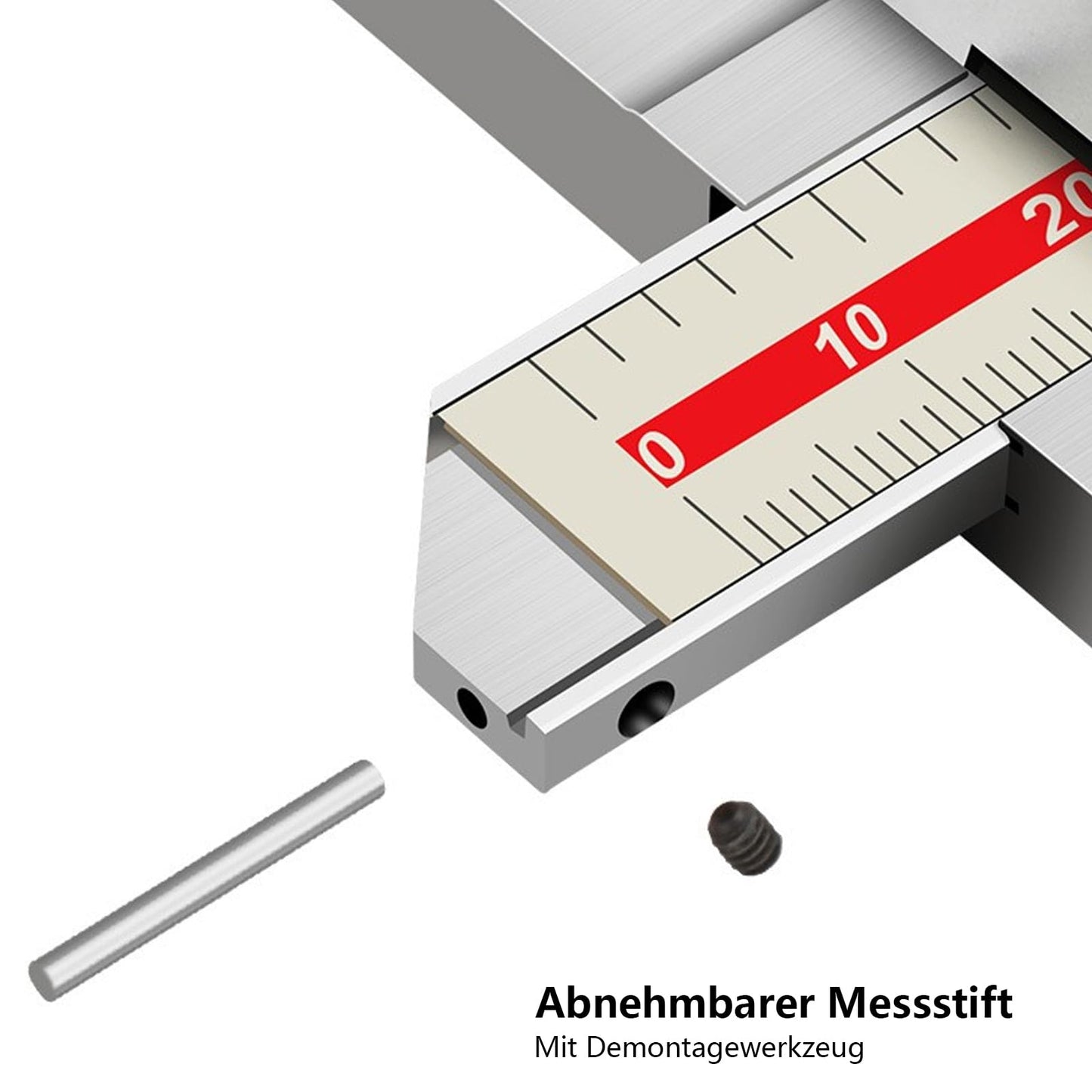 0-150mm Digital Depth Gauge with measuring pin, 0.01mm high-precision stainless steel digital depth gauge with mm/inch measuring system, depth measurement tool (0-150mm)
