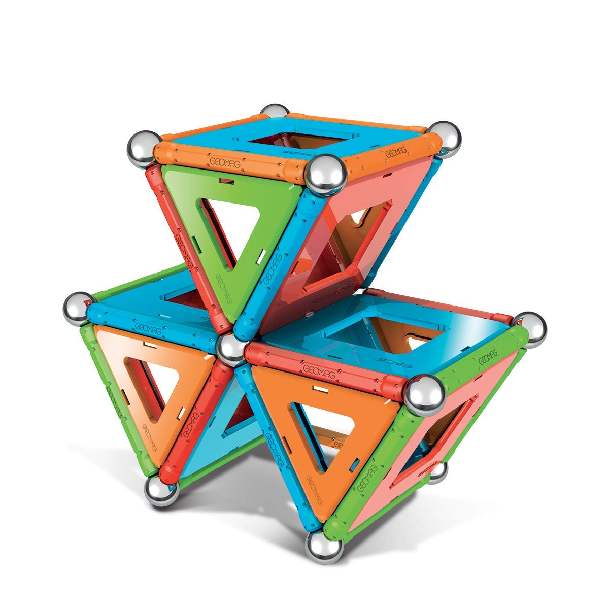 Geomag, Classic Confetti, 356, magnetic construction and educational toy, 83 pieces.