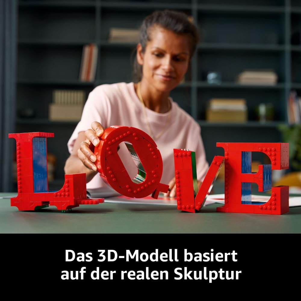 LEGO Art Love, adult set for home decor, Valentine's and Mother's Day gift, couples gift, creative activity for art and design lovers 31214