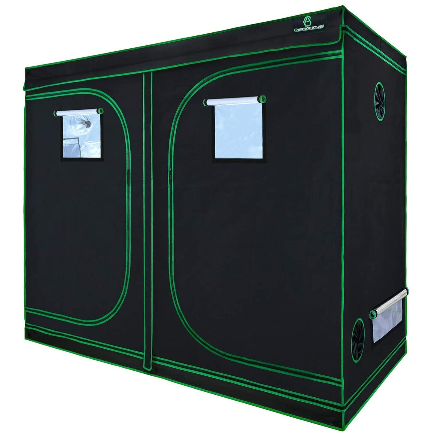 GA Grow Tent 240x120x200 cm (4x2) propagation tent Tent Reflective Mylar Hydroponic Greenhouse Tent waterproof floor tray for indoor plant cultivation