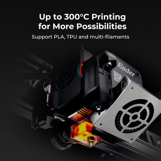 Creality Ender 3 S1 Pro, Official FDM 3D Printer with 300°C High Temperature Nozzle, 160mm/s Fast Printing & Steel PEI Plate with Spring & LED Light Strip, CR Touch Auto-Leveling (220x220x270mm)