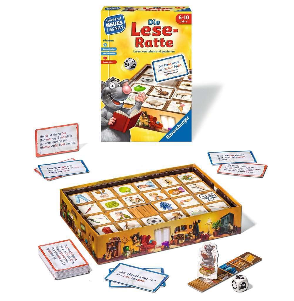 Ravensburger 24956 - The Reading Rat - Play and Learn for Kids & 24973 - Monkey Strong Number Gang - Play and Learn for Kids