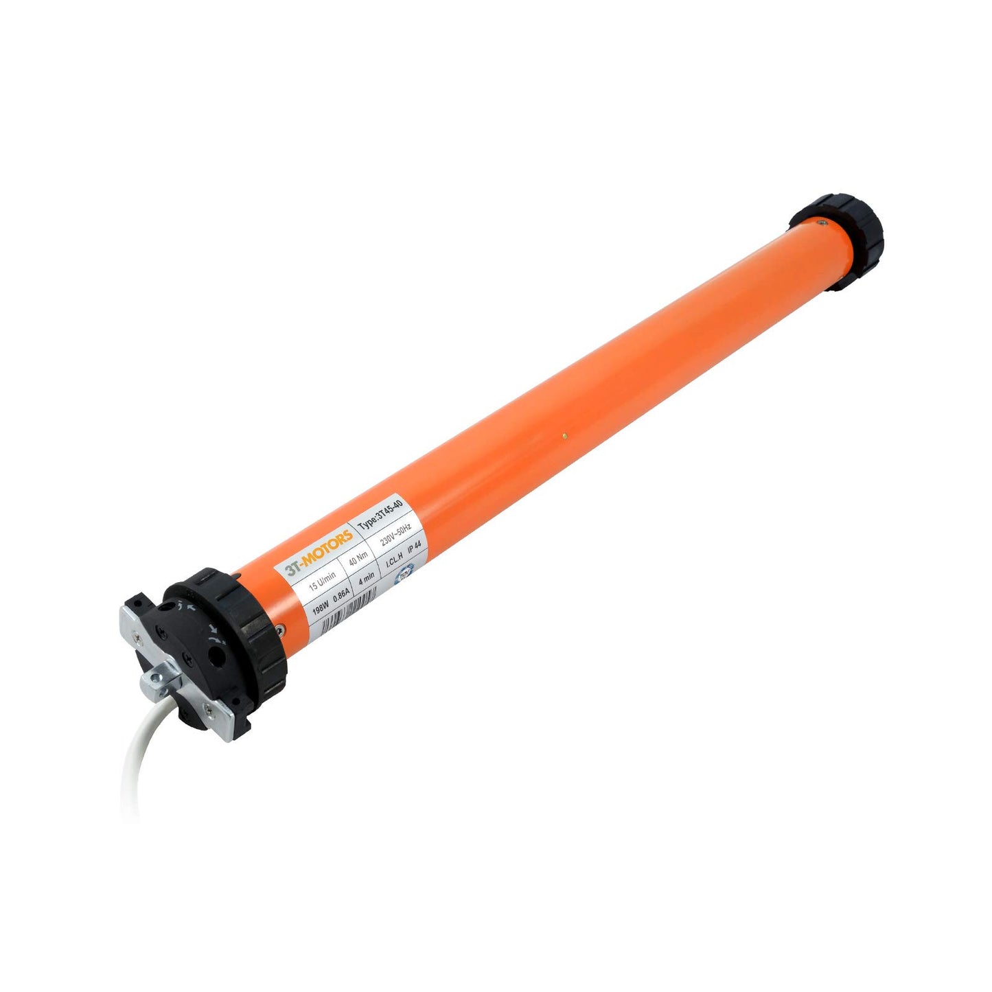 3T-MOTORS Awning Motor 3T45-40 (pulling force 40 Nm/80 kg) for 70 mm awning shaft, suitable for retrofitting on awnings up to 5 m projection, easy installation with accessories, awning drive