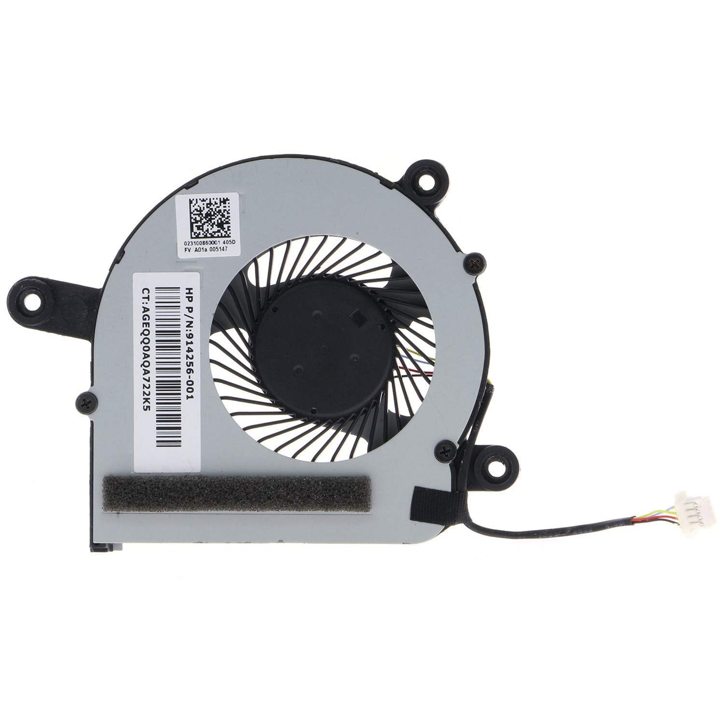 Replacement hard drive fan for HP EliteDesk 800 G3 65W models 914256-001