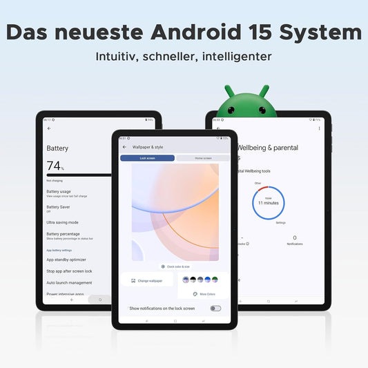DOOGEE T36 Android 15 tablet 12 inch - 2025 New tablet with keyboard/stylus/mouse/case, 32GB + 256GB/2TB, 4G LTE, 8800mAh, 90Hz octa-core.