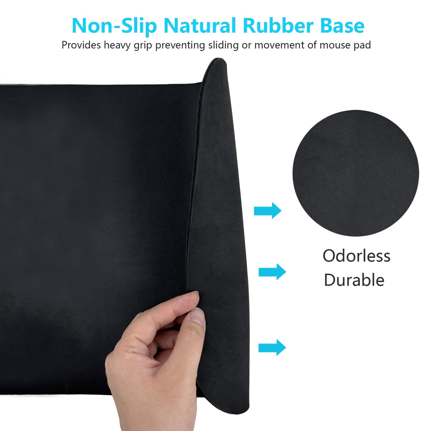 Grounding mat for your feet, 30 x 100 cm mouse pad with EU plug and cable for better sleep, less anxiety, pain, inflammation, headaches.
