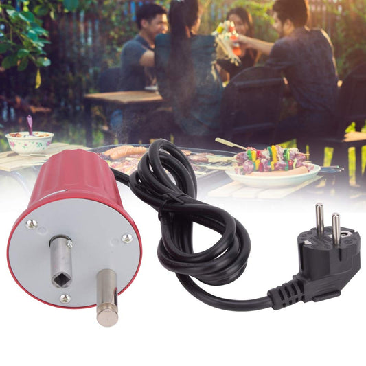 GAESHOW Grill motor FD801B ABS Barbecue Rotator Motor Electric Machine Outdoor BBQ Tool Accessory Grill Rotator Motor Grill Equipment EU Plug 250V BBQ Motor Barbecue Grill Motor (Red)
