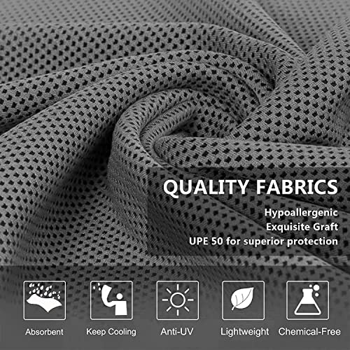 Sukeen Cool Towel (120 x 30 cm), cool cold towel for neck, microfiber ice towel, sports towel, soft, breathable cool towel for yoga, golf.
