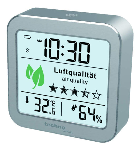 WL1020 Air quality monitor for monitoring air quality, successor to WL1005, temperature display, humidity display, alarm for poor air quality.