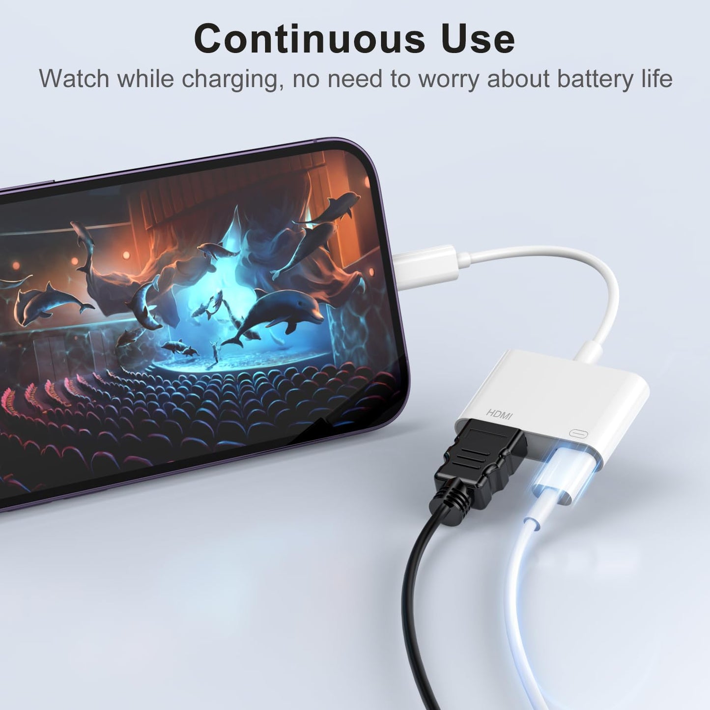 Lightning HDMI Adapter 【Apple MFi Certified】 iPhone iPad HDMI Adapter Lightning Digital AV Adapter HDMI Cable Adapter Connector to TV/HDTV/Monitor for iPhone 14/13/SE/12/11/XS/XR/X/8/7/iPad