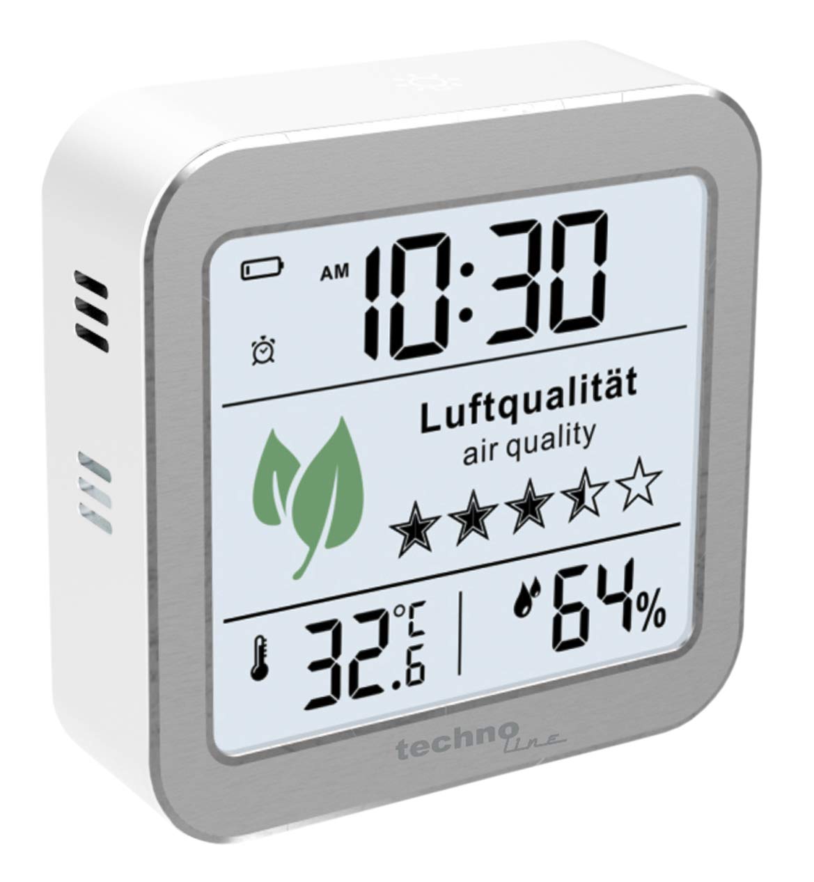WL1020 Air quality monitor for monitoring air quality, successor to WL1005, temperature display, humidity display, alarm for poor air quality.