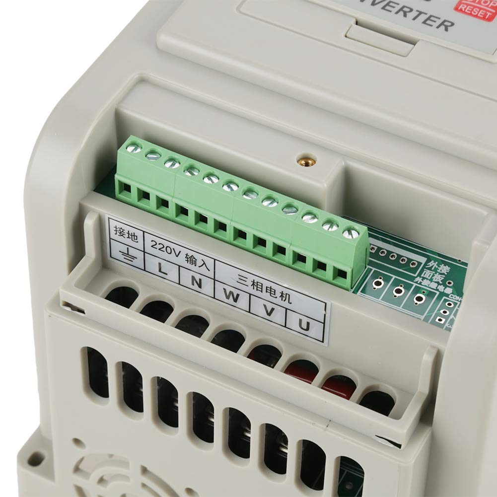 AC 220V Variable Frequency Drive VFD Inverter 1.5KW Frequency Converter, Adjustable for Motor Speed Control.