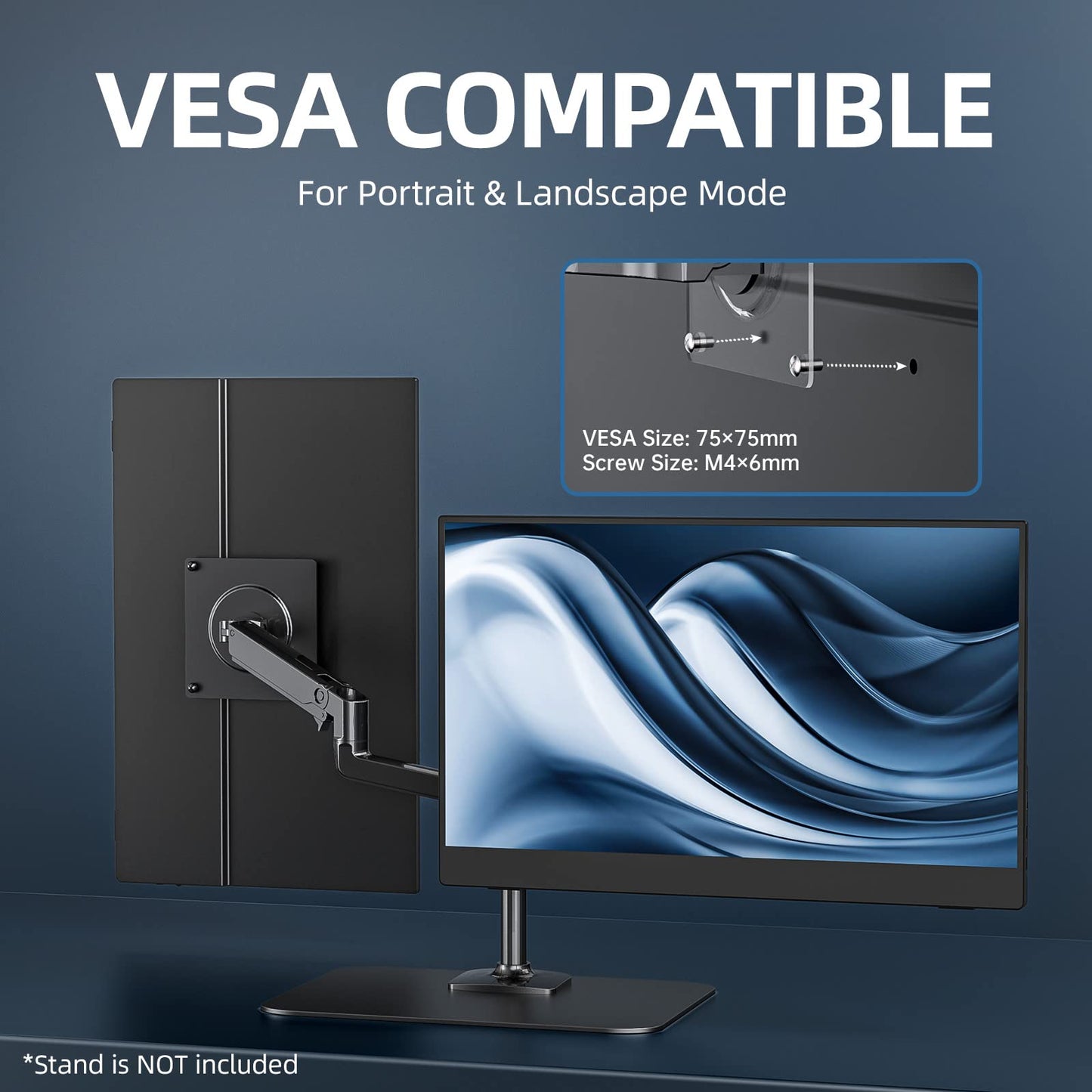 cocopar Portable Monitor 15.6 inch 1080P Travel Monitor 85% sRGB with Speaker HDMI USB-C External Display for Laptop MacBook Surface PC Xbox PS4/5, VESA mountable with Cover Stand