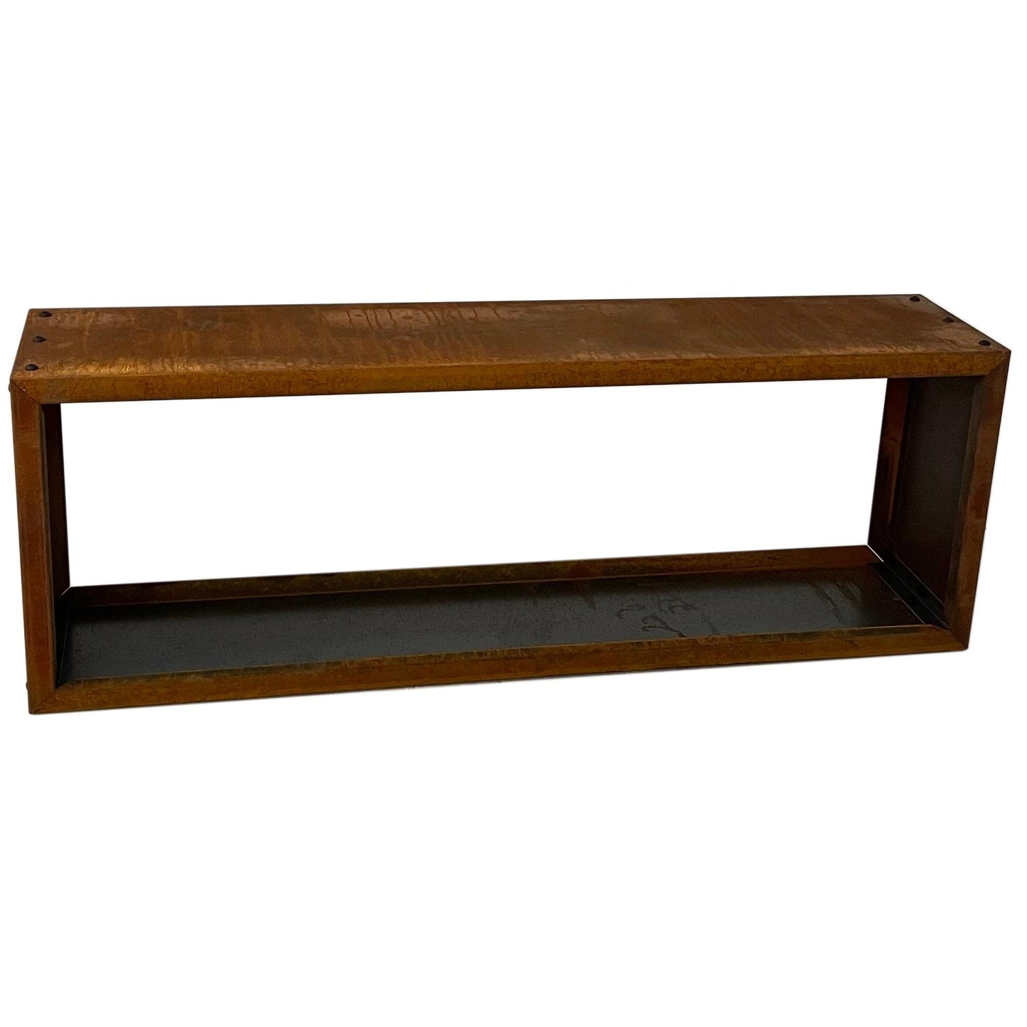 ESTEXO Firewood Rack Rust Firewood Rack Corten Steel Wood Shelf Shelf Firewood Stand Stack Shelf (115x40x25 cm)