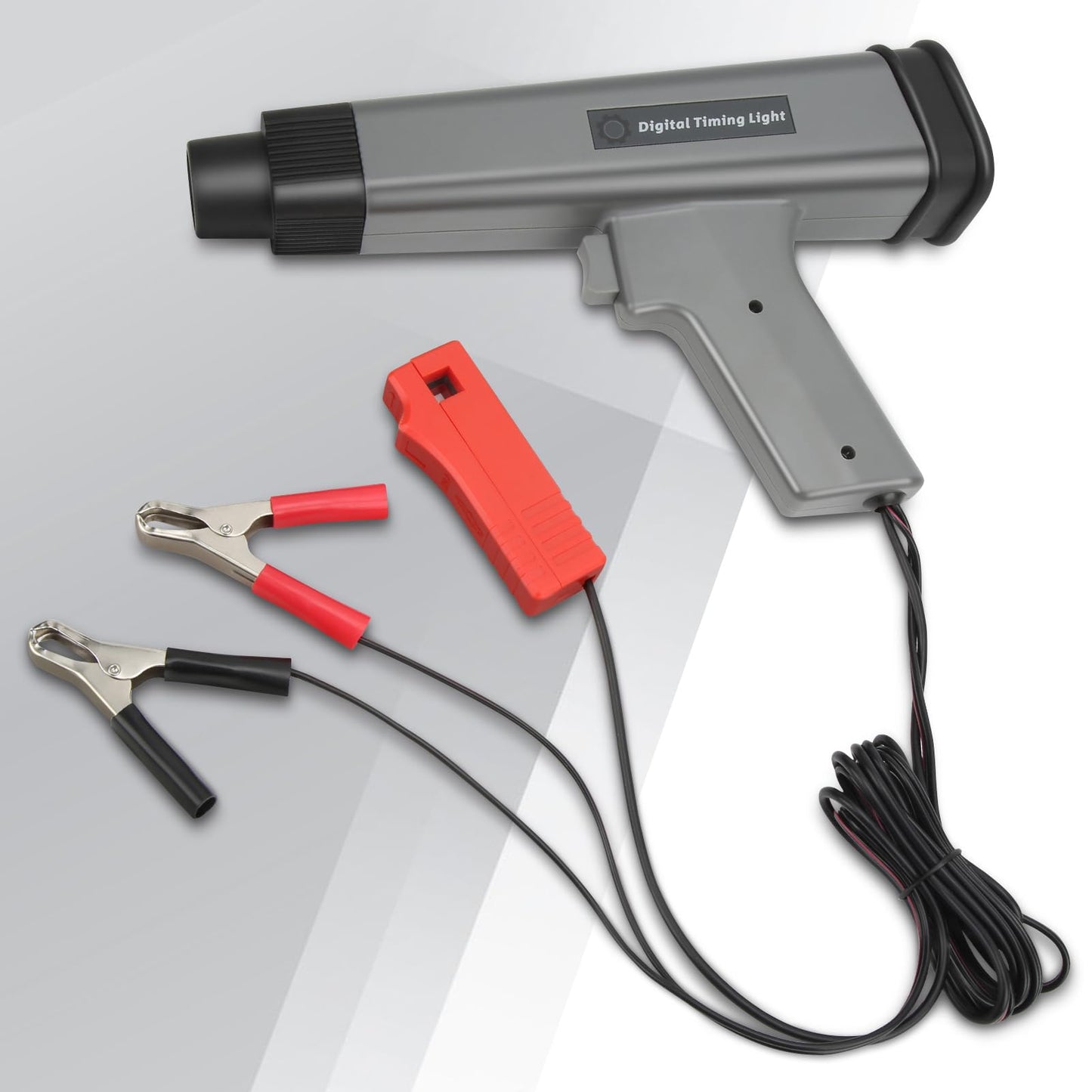 Timing light strobe lamp 12V timing light gun trigger adjust lamp digital engine timing light for car motorcycle boat airplane lawnmower ignition timing detection tool