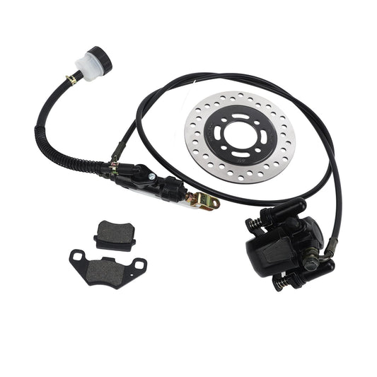 Aramox Hydraulic Disc Brake Kit, Disc Brake Kit Metal Brake Pad-Disc Rotor for 50 110 125 150 200 250 Dirt Bike Quad ATV Go Kart