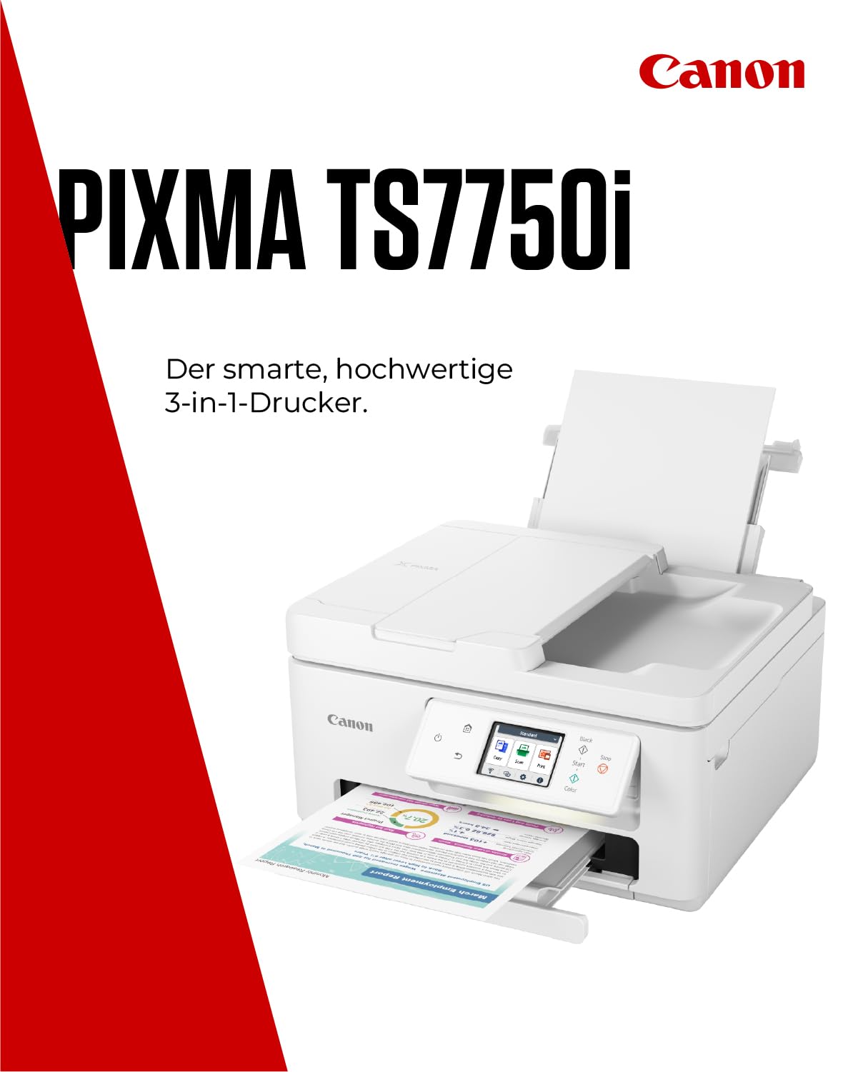 Canon PIXMA TS7750i Series - All-in-One printer, copier & scanner for home use | Wireless for easy printing from your smartphone | Canon printer for home with PIXMA Print Plan