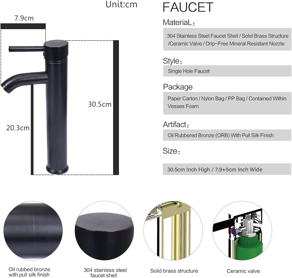 ARTETHYS glass basin, oval hand wash bowl with faucet set, countertop basin for bathroom guest WC, modern gold.