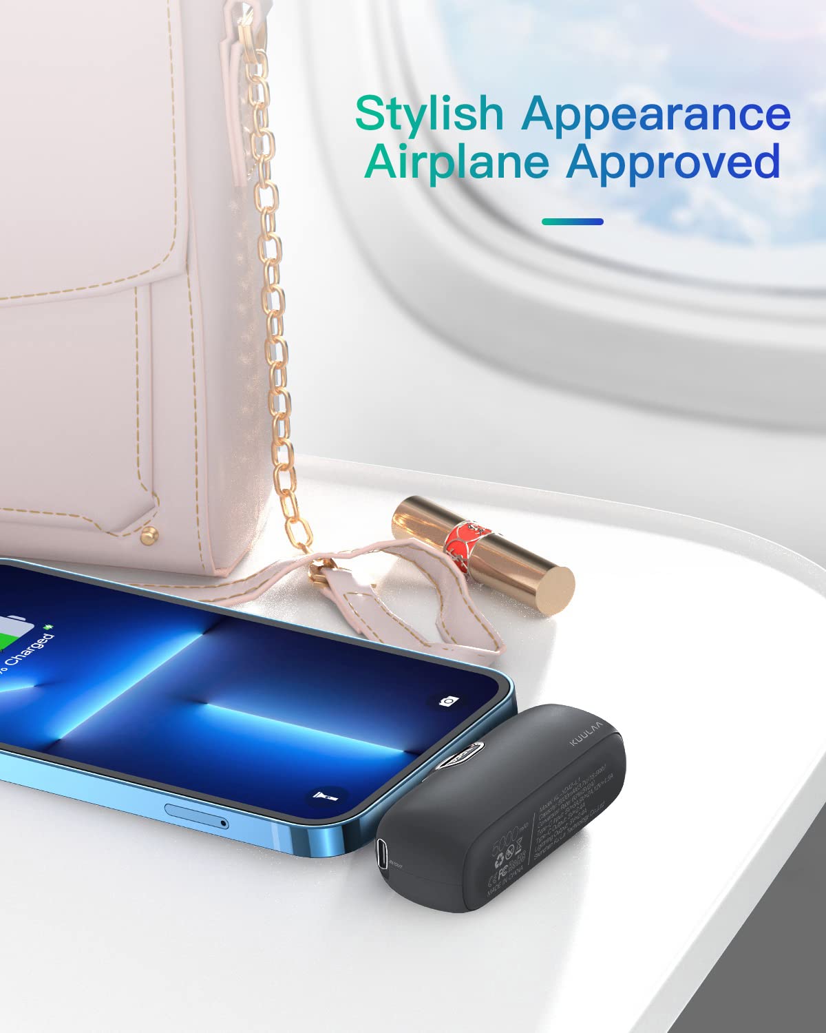 Listen to Kuulaa Power Bank 5000 mAh, PD 20W power bank fast charging, portable charger, compatible with iPhone 12/12 Pro / 12 Pro Max / 13/13 Pro / 13 Pro Max / 11 Pro/XR/X / 8 / Plus.