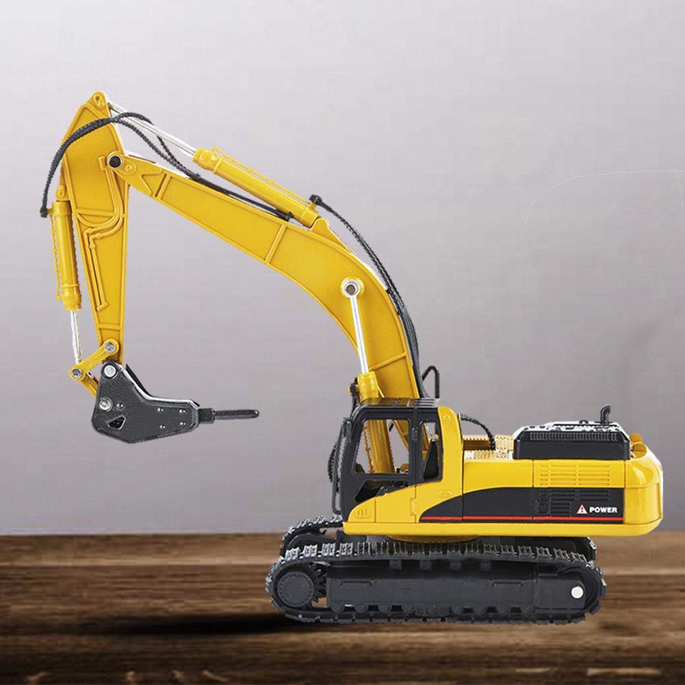 VGEBY1 Excavator Model Toy, 1:50 Crawler Excavator Engineering Construction Model Vehicle Toy
