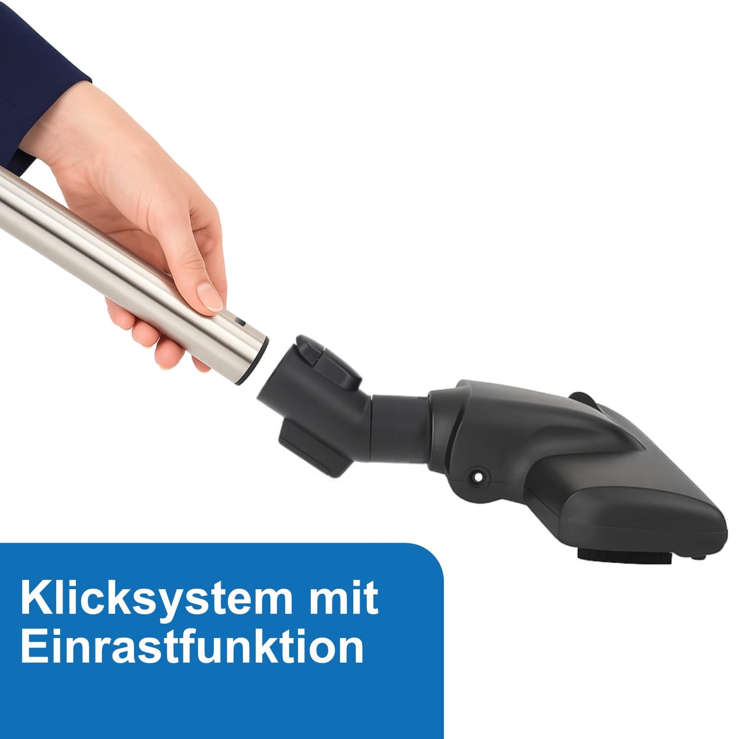 The DeClean floor nozzle is compatible with Miele vacuum cleaner parts for C1, C2, C3, Complete, Compact, Classic, S8340, EcoLine, PowerLine S8, S6, S5, S4, S2, S1. Brush nozzle for carpet.
