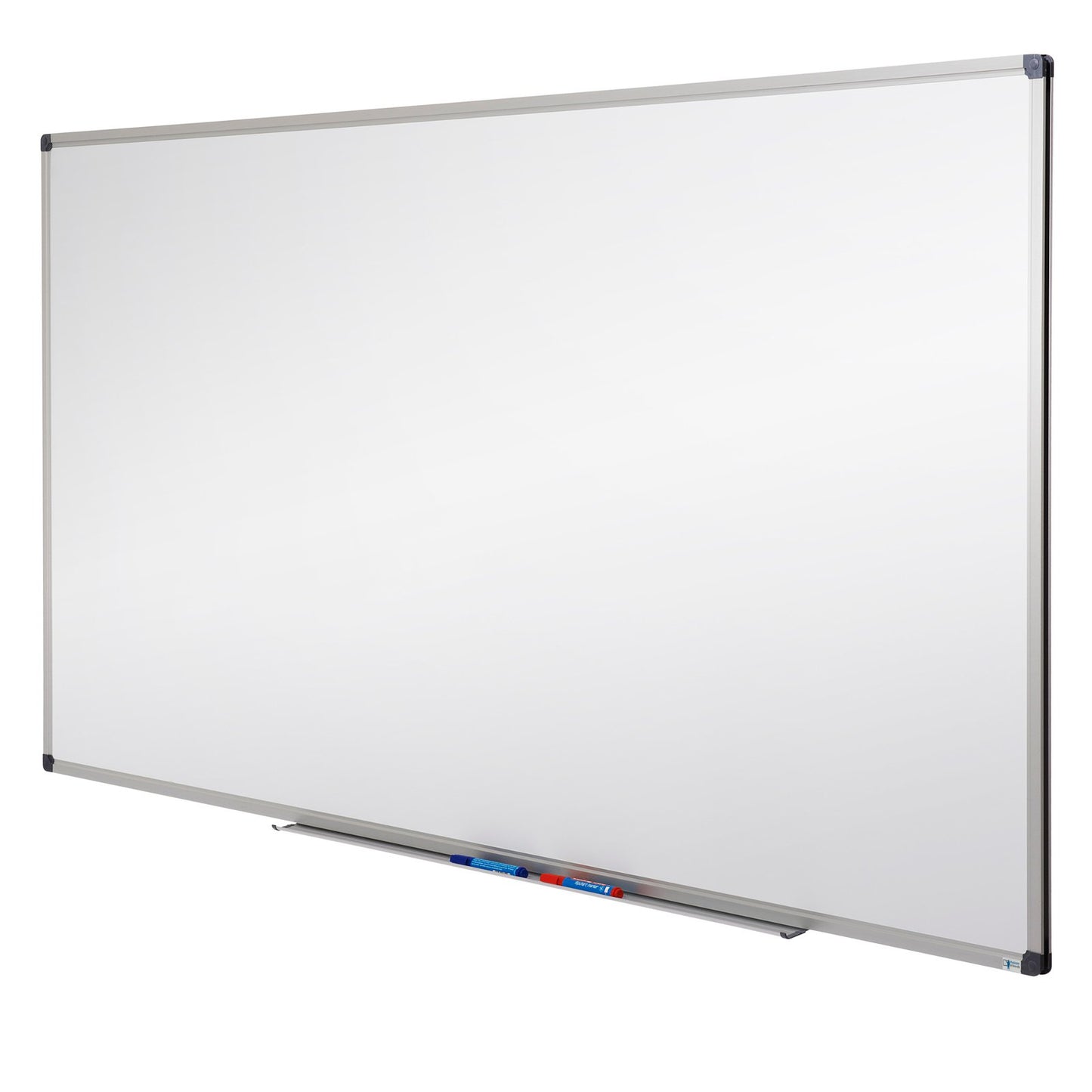 MOB Magnetic Whiteboard 60x45cm with aluminum frame and detachable pen tray for office, home, and school. Scratch-resistant and dry-wipe magnetic board in portrait & landscape orientation.