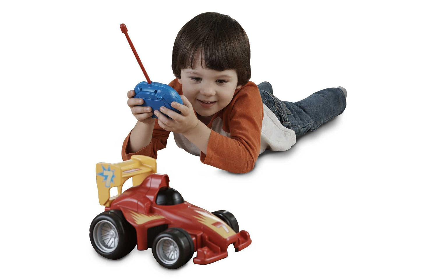 Fisher-Price Remote Control Car for Kids 3 Years and Up | My First Remote Control Car for Kids 3+ | Remote Controlled Racing Car | Gift, 3 Years; Boy, Girl | Kids' Toys 3+ Years, GVY94