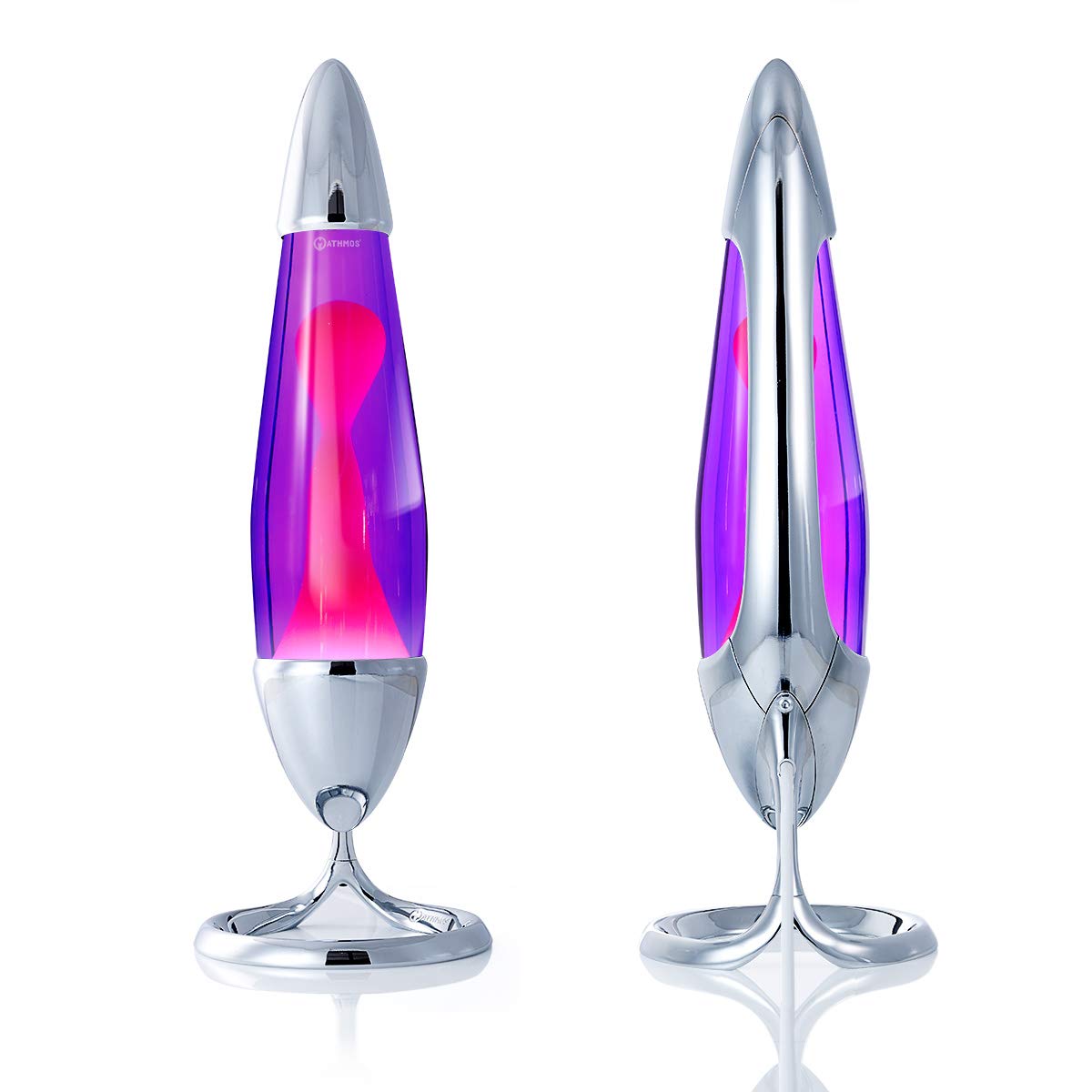 Mathmos Neo lava lamp for kids and adults (Chrome - Purple/Pink)