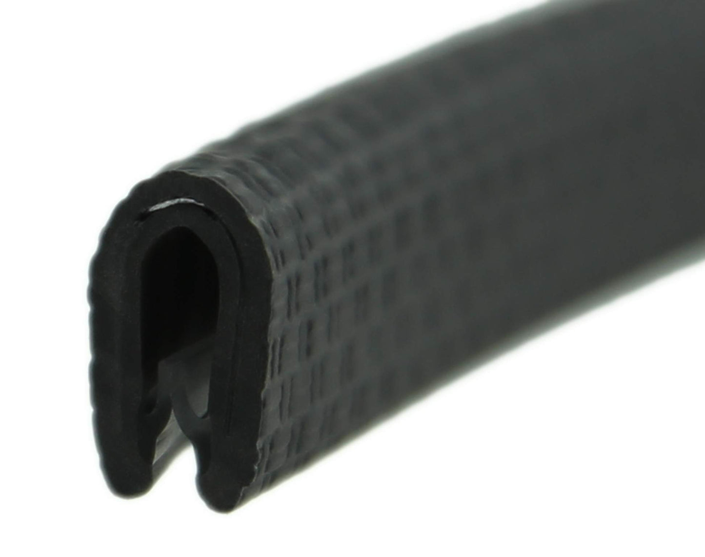 SMI edge protection profile KS1-2S-M for 1-2mm PVC with steel reinforcement Black self-clamping without adhesive - Edge protection, bead profile, edge profile, edge protection strip for car doors, sheets (20 m)