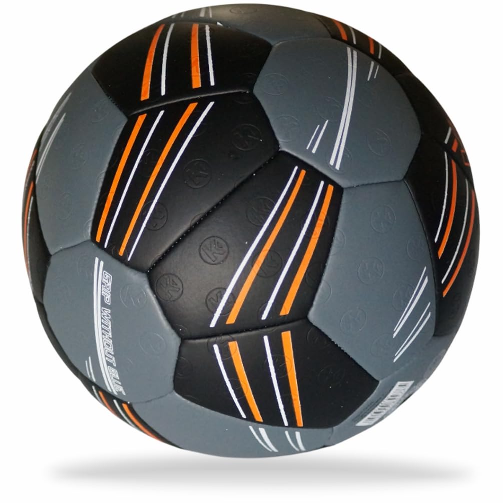 Kempa Spectrum Synergy Plus Handball training and game ball with unique 30-panel construction - black/anthra - size 3