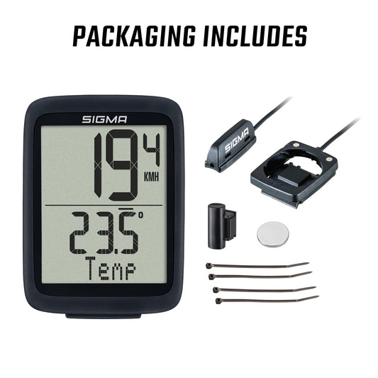 Sigma BC 10.0 WR | wired bike computer with 10 functions | easy to use with large buttons & clear display