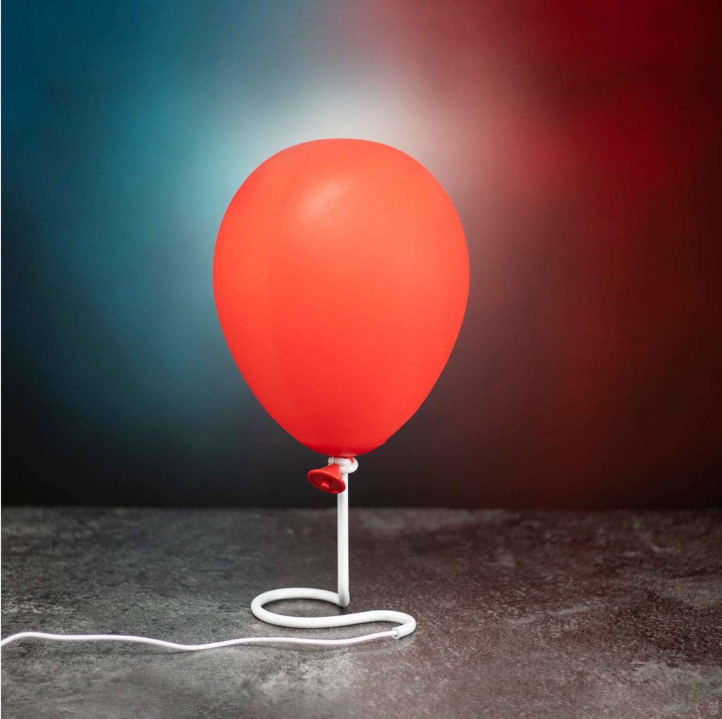 Pennywise Red Balloon Lamp - Officially licensed IT movie merchandise, creepy Halloween decoration, collector's gift for horror fans.