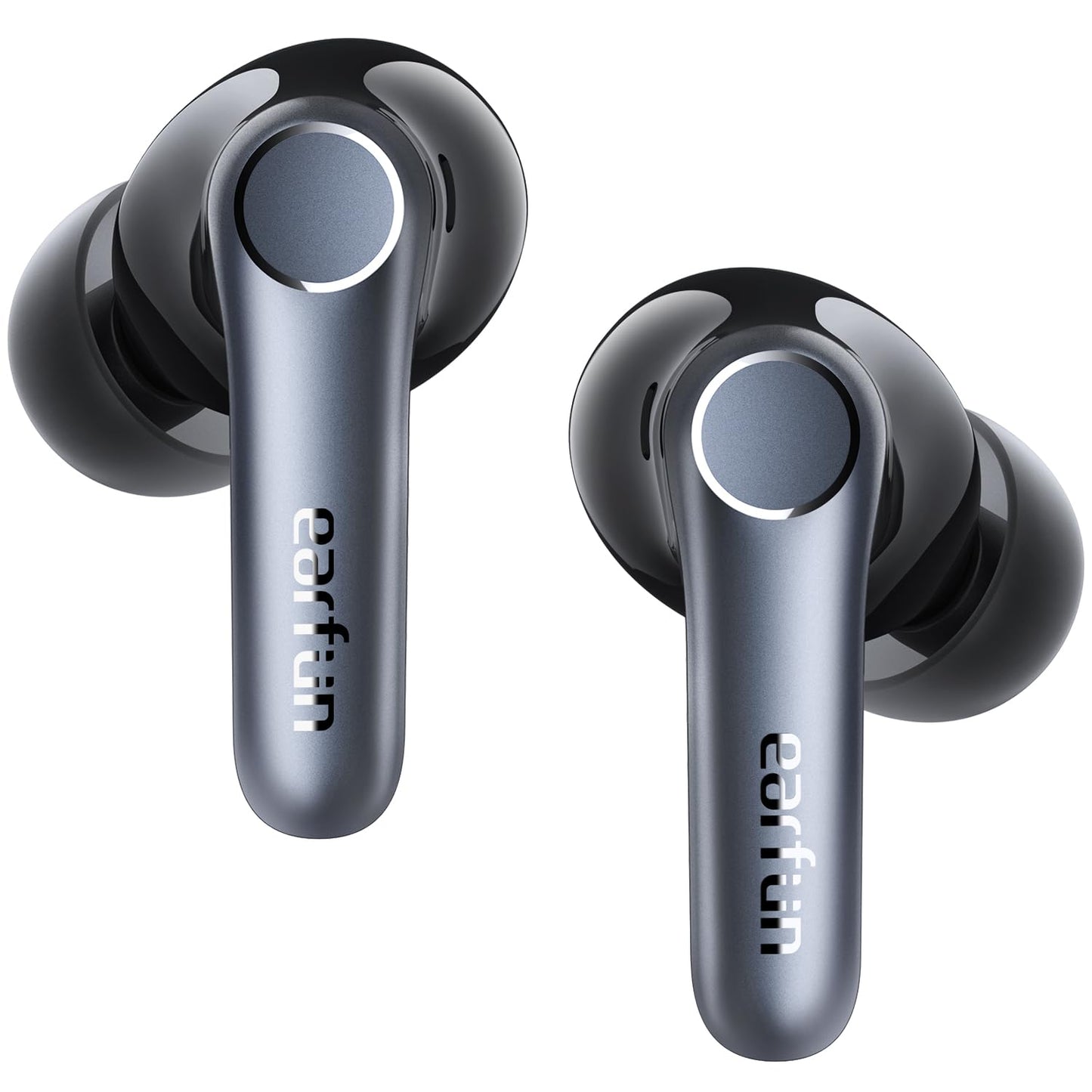 EarFun Air Pro 4 Bluetooth headphones with Adaptive Hybrid Noise Cancellation, aptX Lossless, Hi-Res Audio, LDAC, 6 microphones cVc 8.0 AI calls, 52H battery life, Multipoint, Bluetooth 5.4, In Ear Detection.