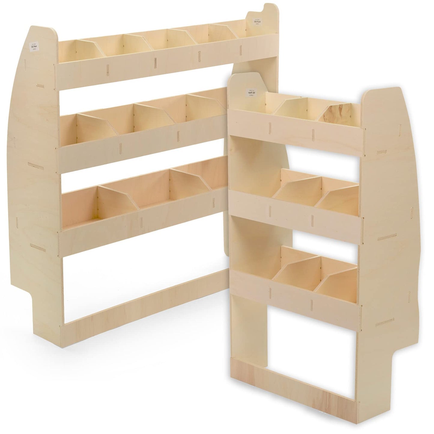 VANIFY - Compatible with Volkswagen Caddy L1 2003-20 vehicle equipment, vehicle shelves, double shelves at the back