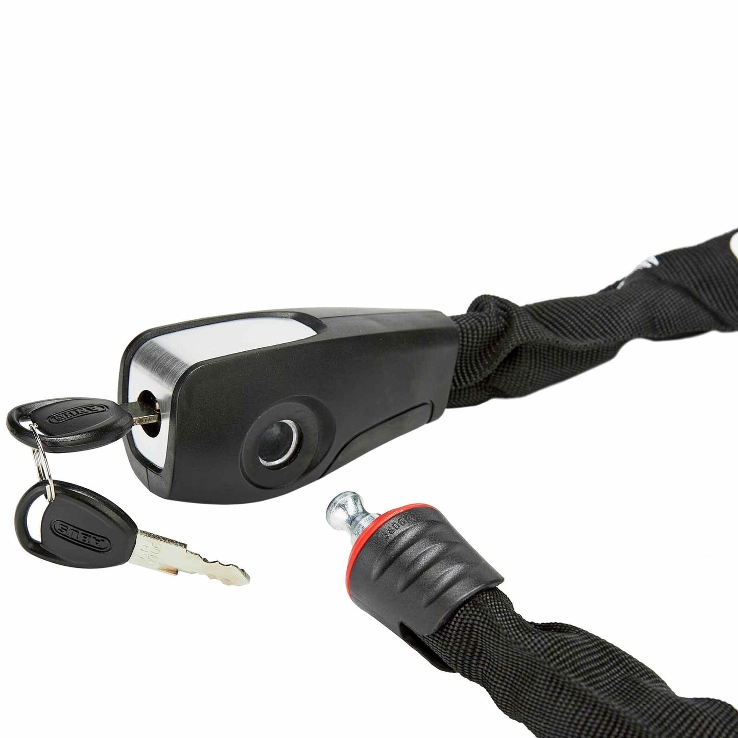 ABUS chain lock Steel-O-Chain 8807K - Flexible bike lock made of hardened steel - ABUS security level 8-85 cm - Black & 58292 accessory, black, 85 cm