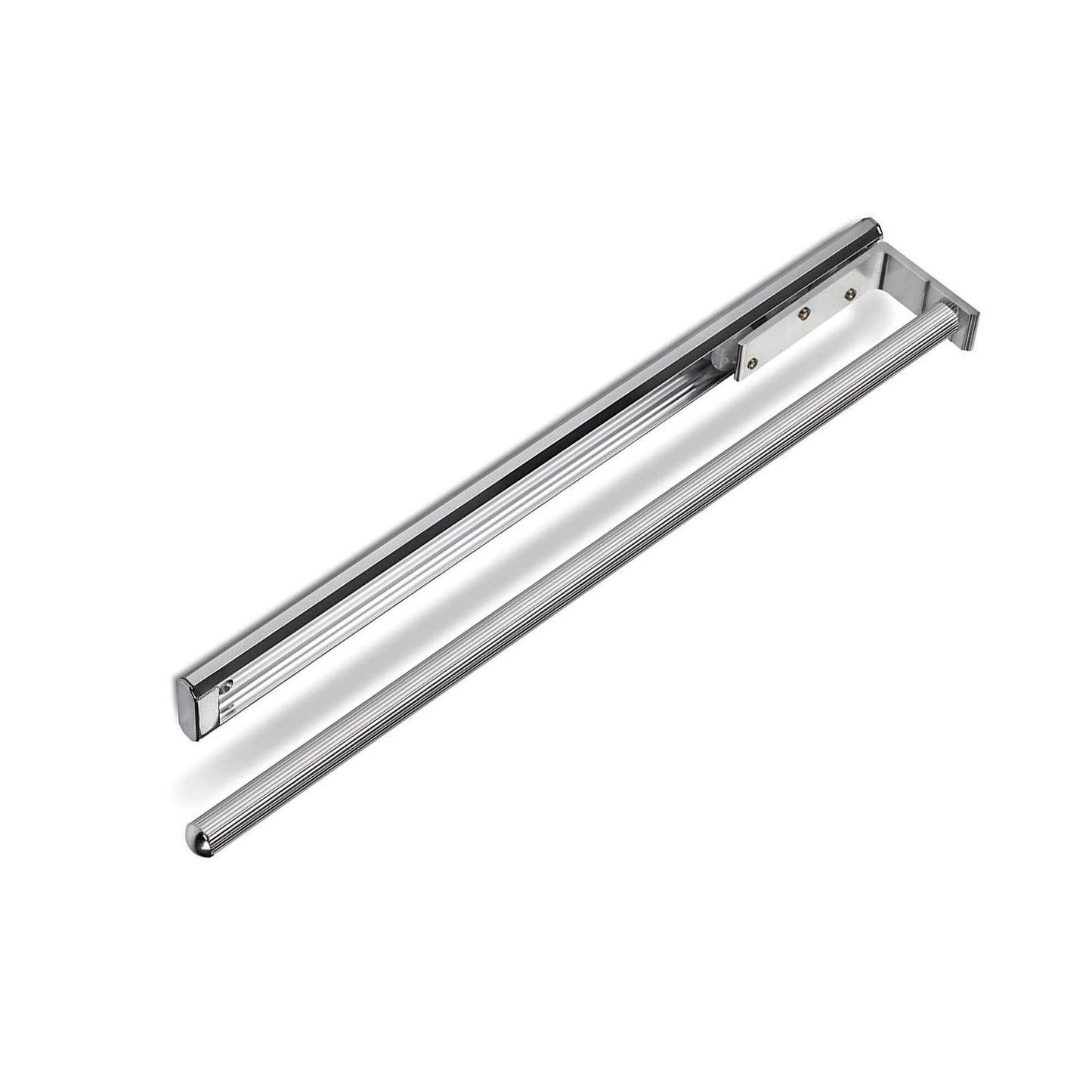 SOTECH Aluminum Towel Holder TED 1-arm chrome polished (450-730 mm, extendable) Telescopic dish towel holder for bathroom or kitchen