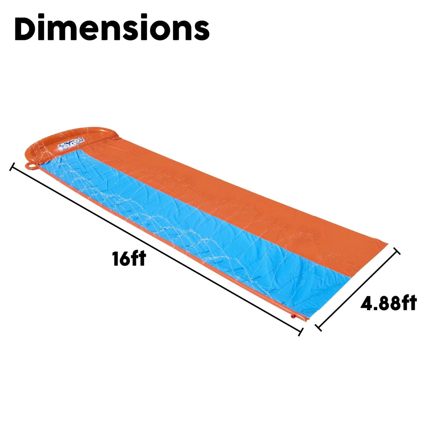 Bestway H2OGO!™ Double Water Slide, Double, 16 ft x 4.5 ft