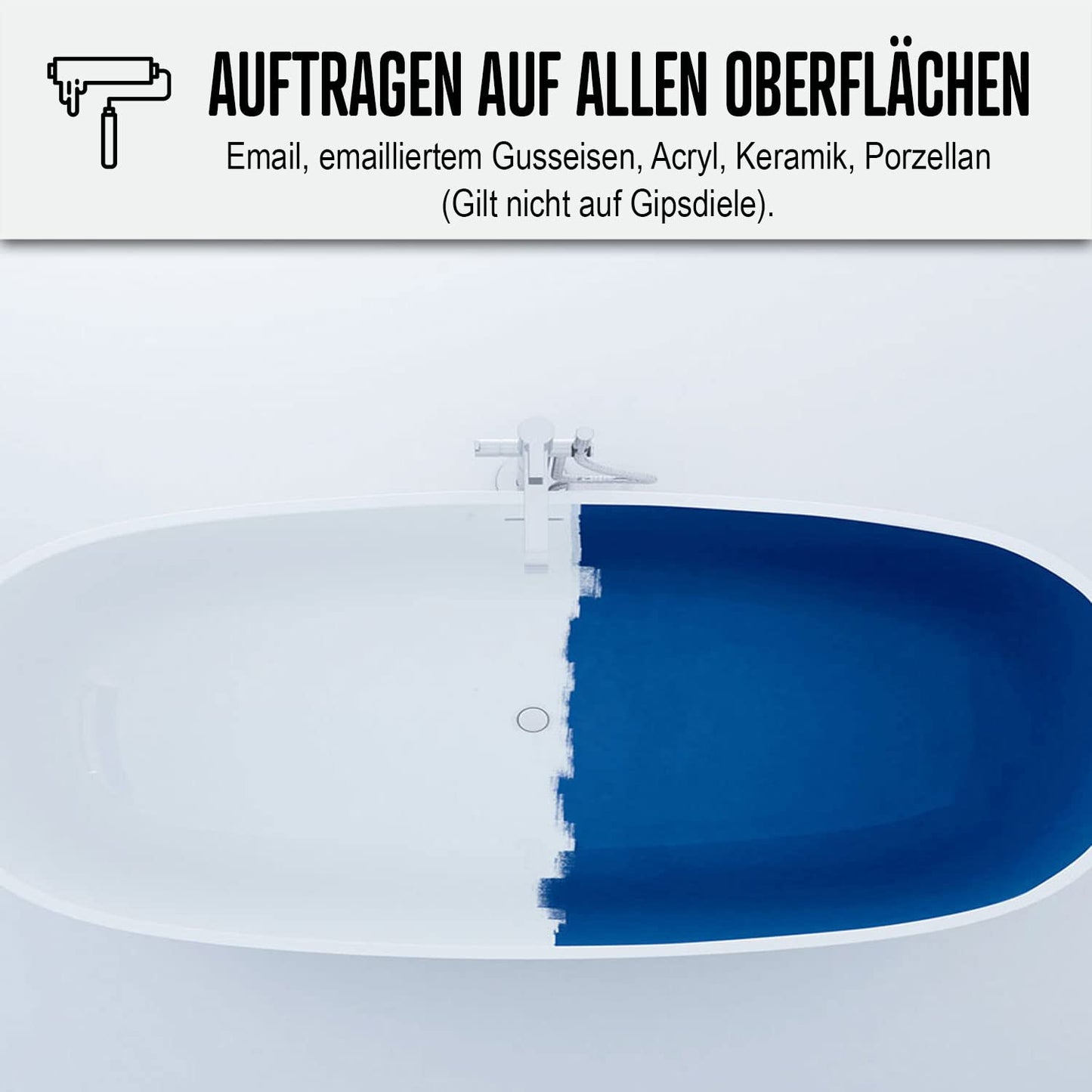 Renovation resin for bathtubs, sinks, enamel, bathrooms - ARCAPOXY BATHTUB RAL 7038 - Agatha Grey - 1 kg (up to 3 m² in 2 coats)