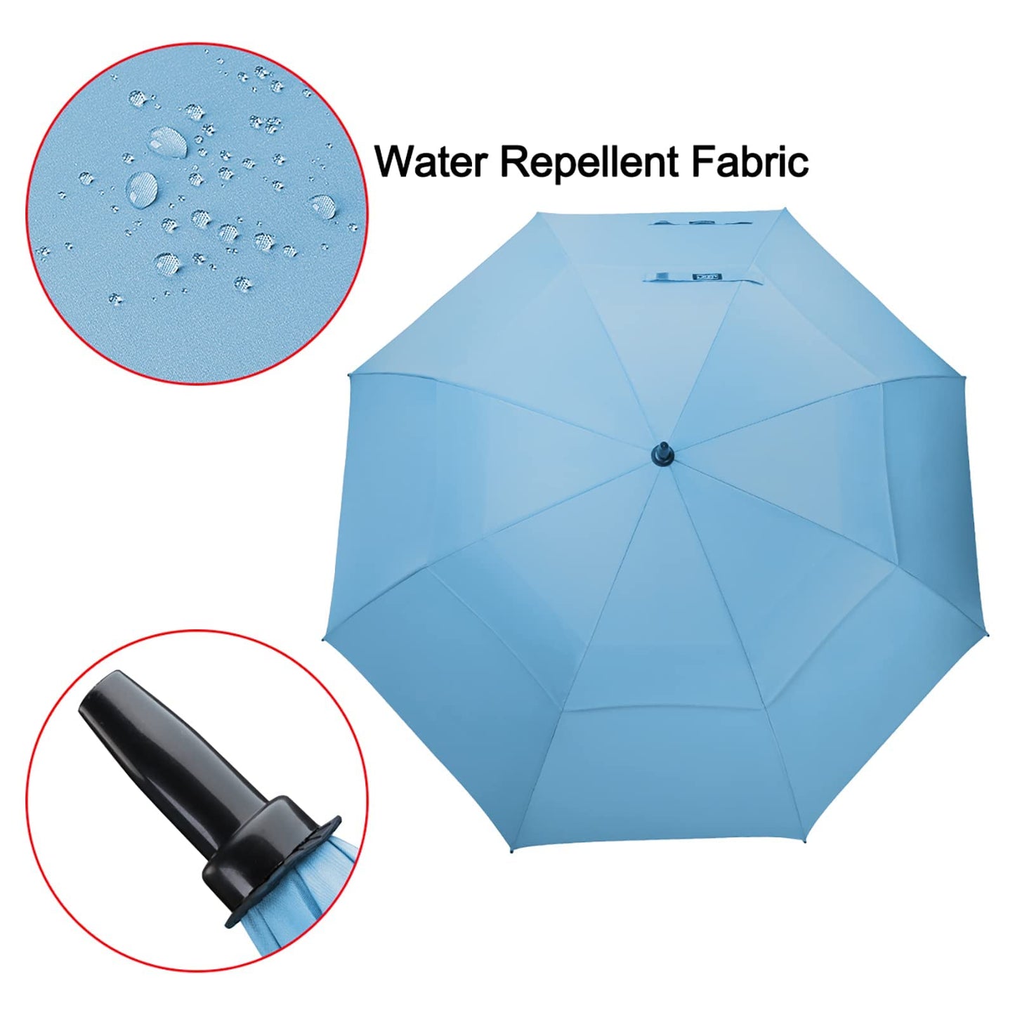 G4Free 62 Inch Large Umbrella Windproof Golf Umbrella Automatic Extra Large for Men Women Double Canopy Ventilated.
