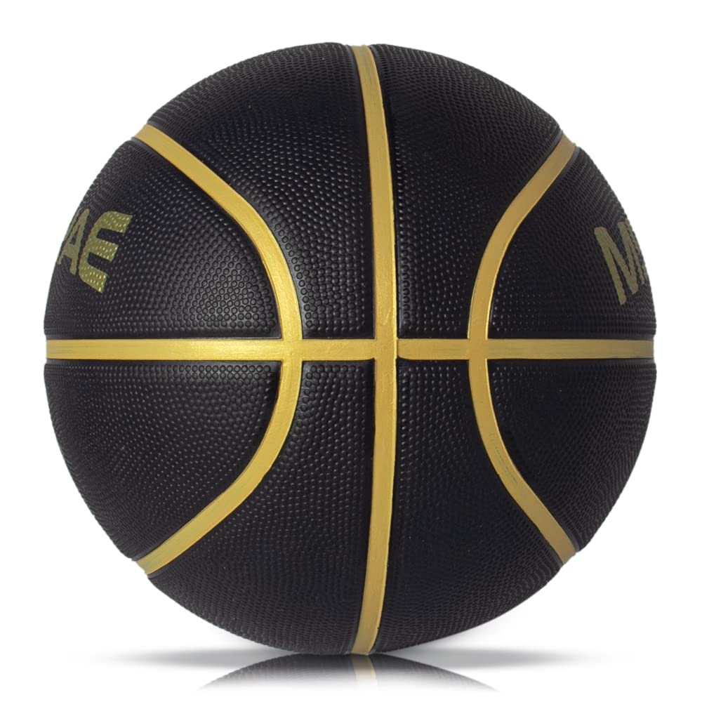 Basketball Size 5 for kids - Mini Basketball Size 3 for youth kids hands - Outdoor Rubber Black