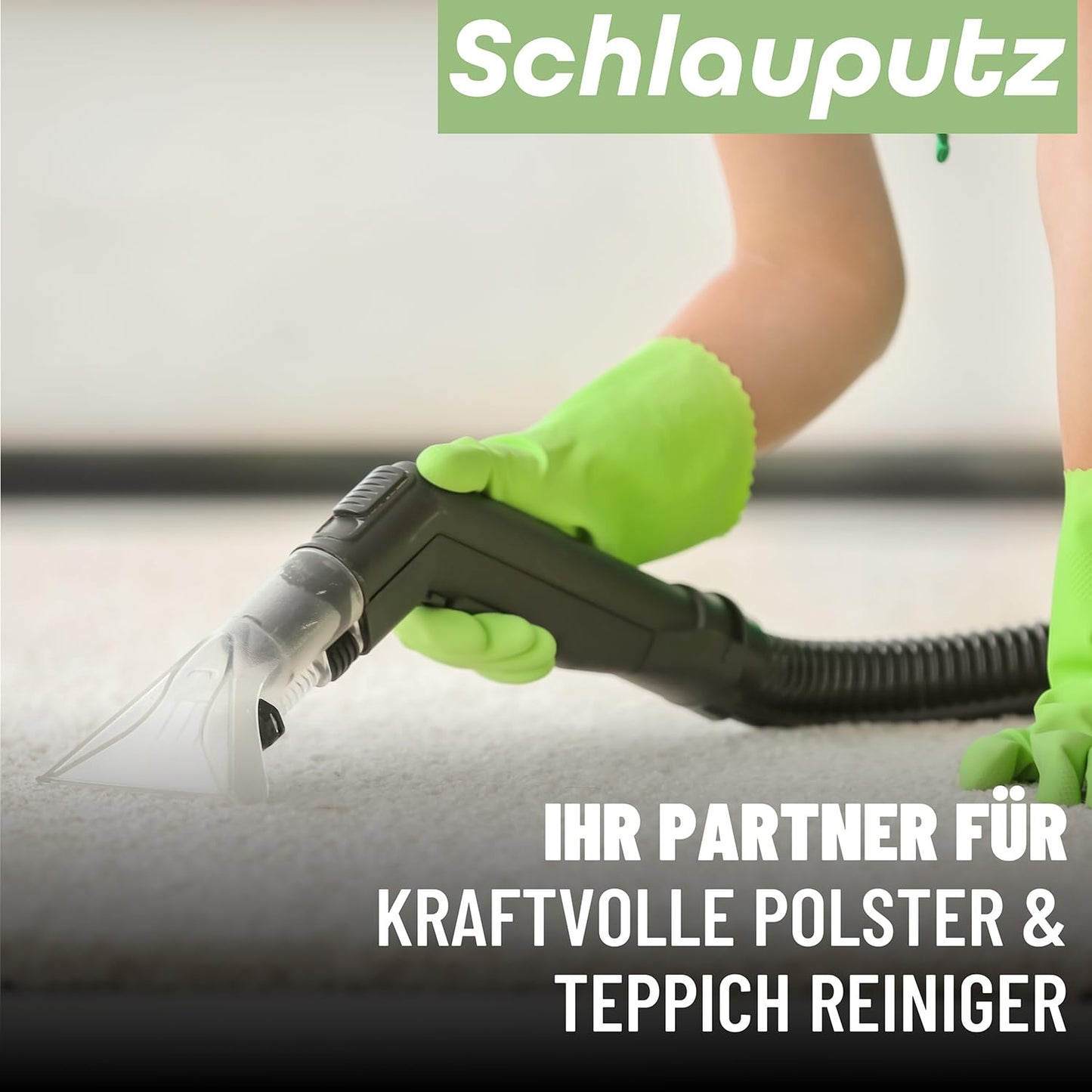 SCHLAUPUTZ® Cleaning Extractor Carpet & Upholstery Cleaner Concentrate - 1L Stain Remover Cleaning Agent for Carpet, Sofa, Car Seats - Use in Wet Vacuum & Hand Cleaning - No Bleach