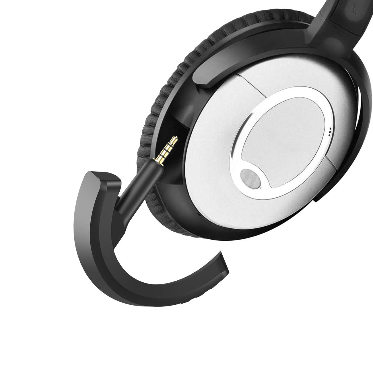 YOCOWOCO Wireless Bluetooth 5.0 Adapter for Bose QuietComfort QC15 Headphones, aptX/MIC/Volume Control, Black