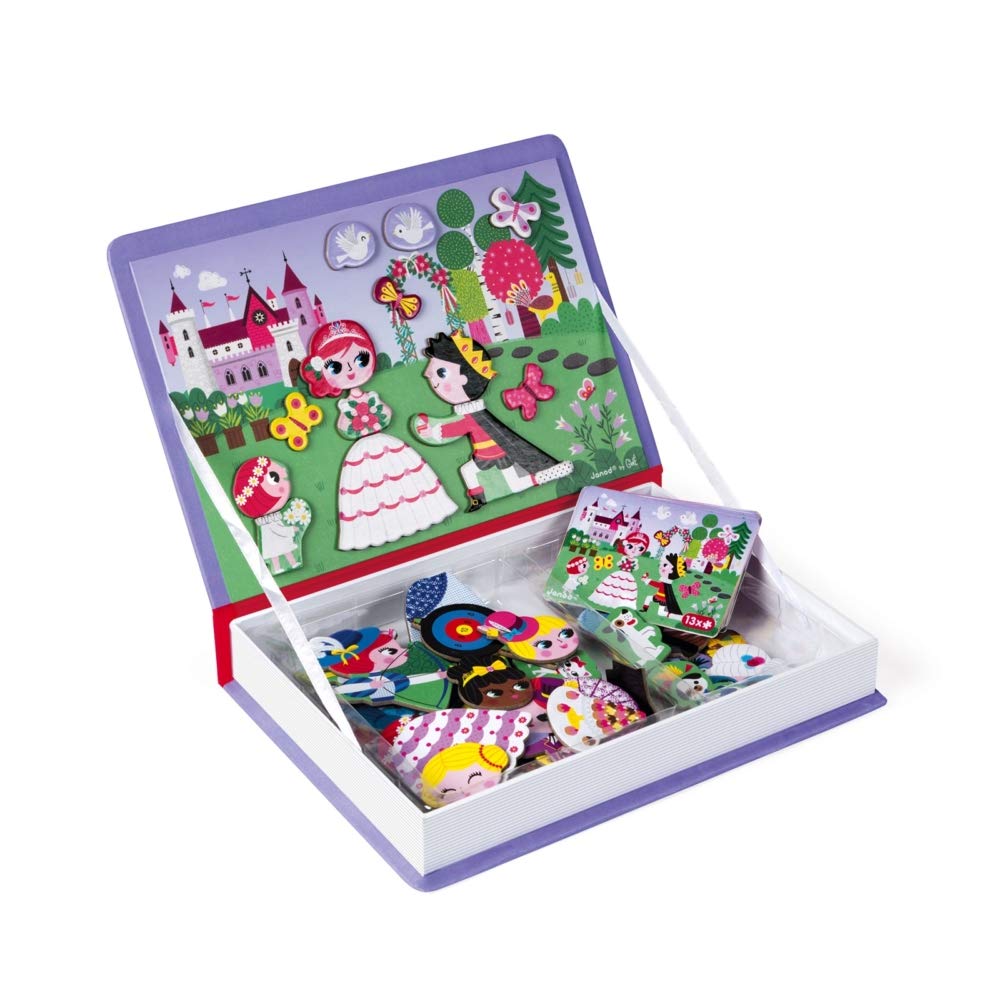 Janod J02725 Princesses Magneti'Book, Purple