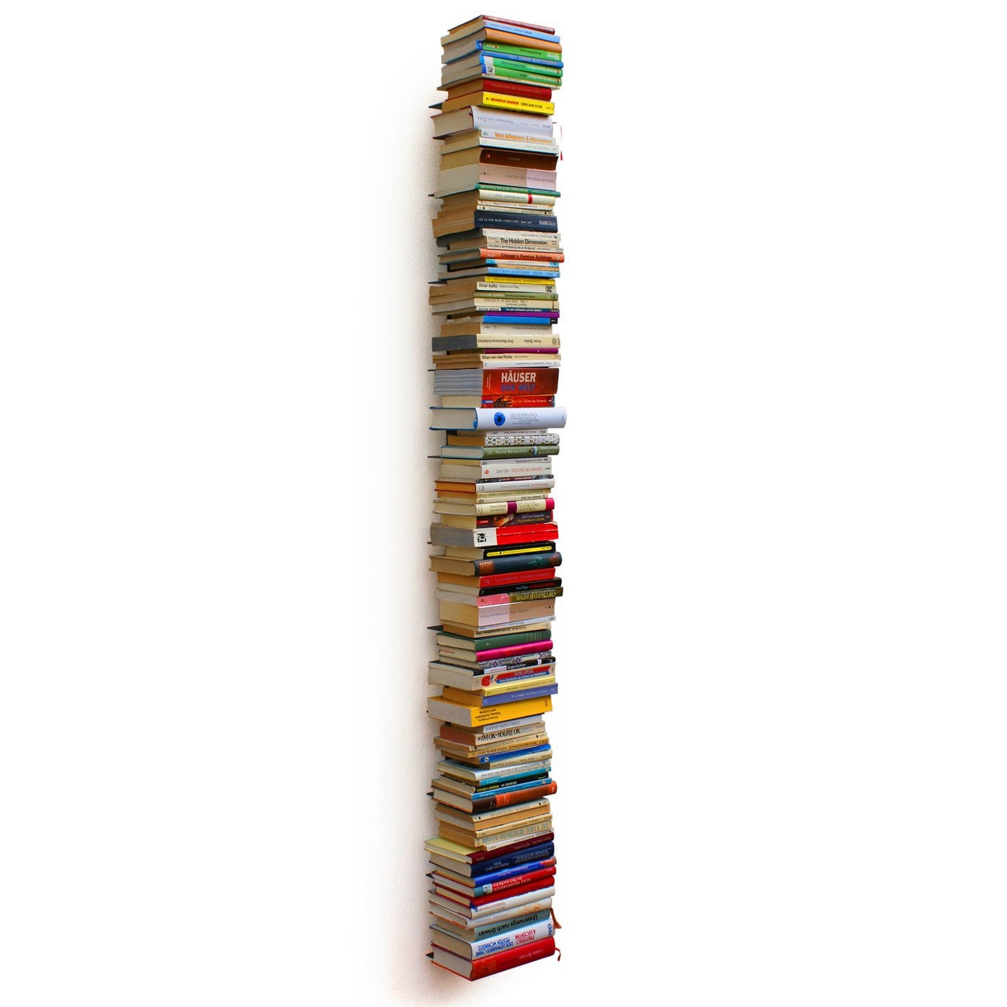 Rabbit-shaped book tower 170 cm anthracite bookshelf wall shelf