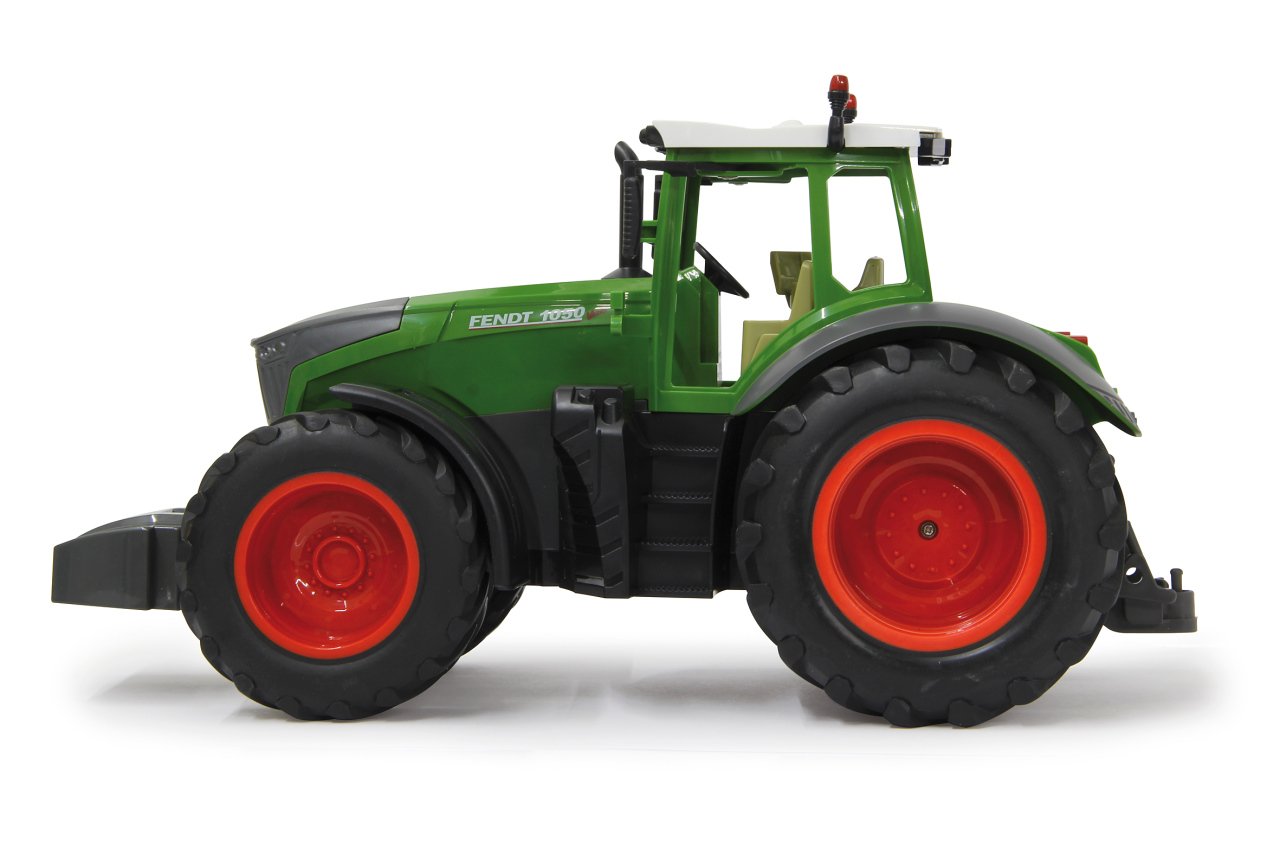 JAMARA 405035 - Fendt 1050 Vario 1:16 2.4GHz - RC tractor, engine sound (can be turned off), reverse warning sound, horn, shut-off function, 2-wheel drive, rubber tires, bright LEDs in front, turn signals, demo function.