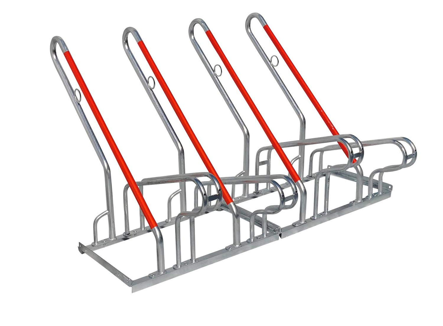 4-bike rack row parker leaning parker lean bar B-stock with theft protection