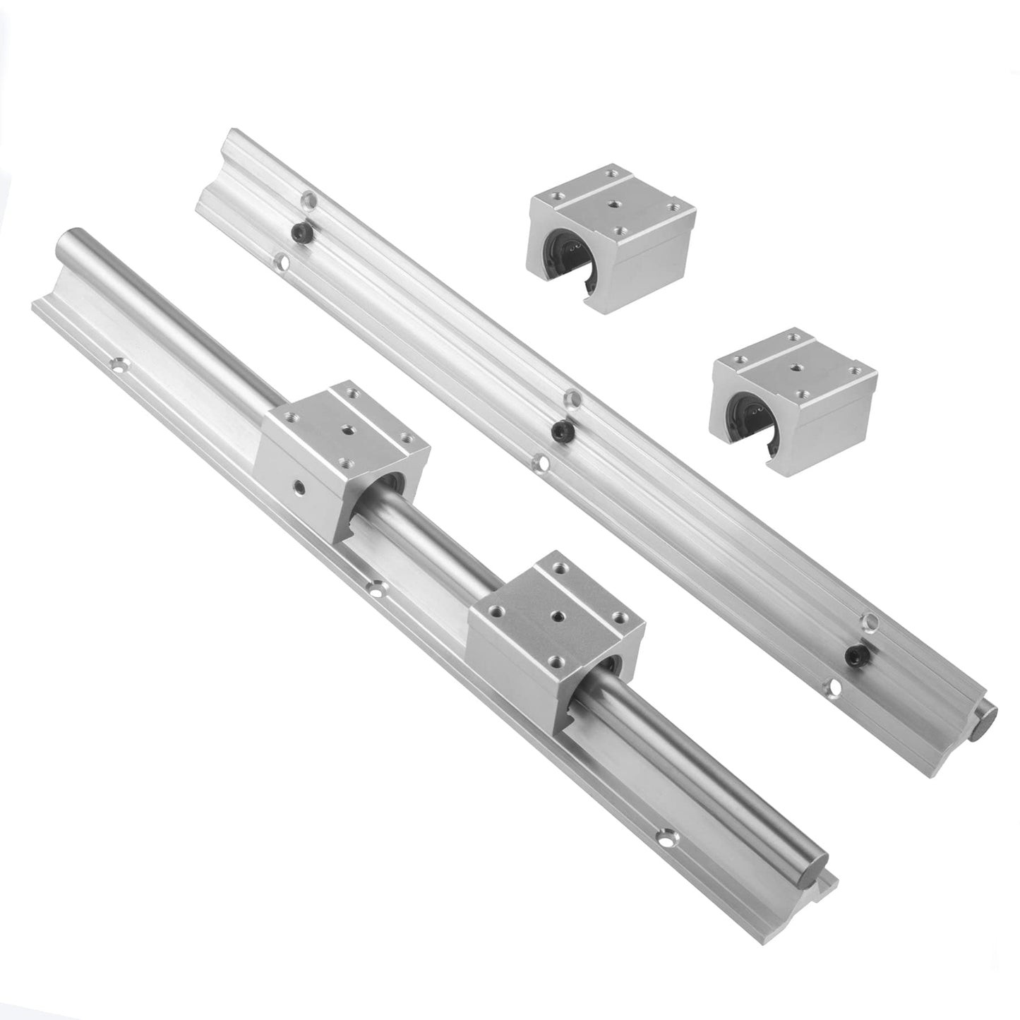CNCYEAH Linear guide 2 set SBR16-1200 MM linear guide rails and 1 set ball screw SFU1605-1200 MM with manual handwheel BK12/BF12 CNC rail set guide rail for 3D printers CNC