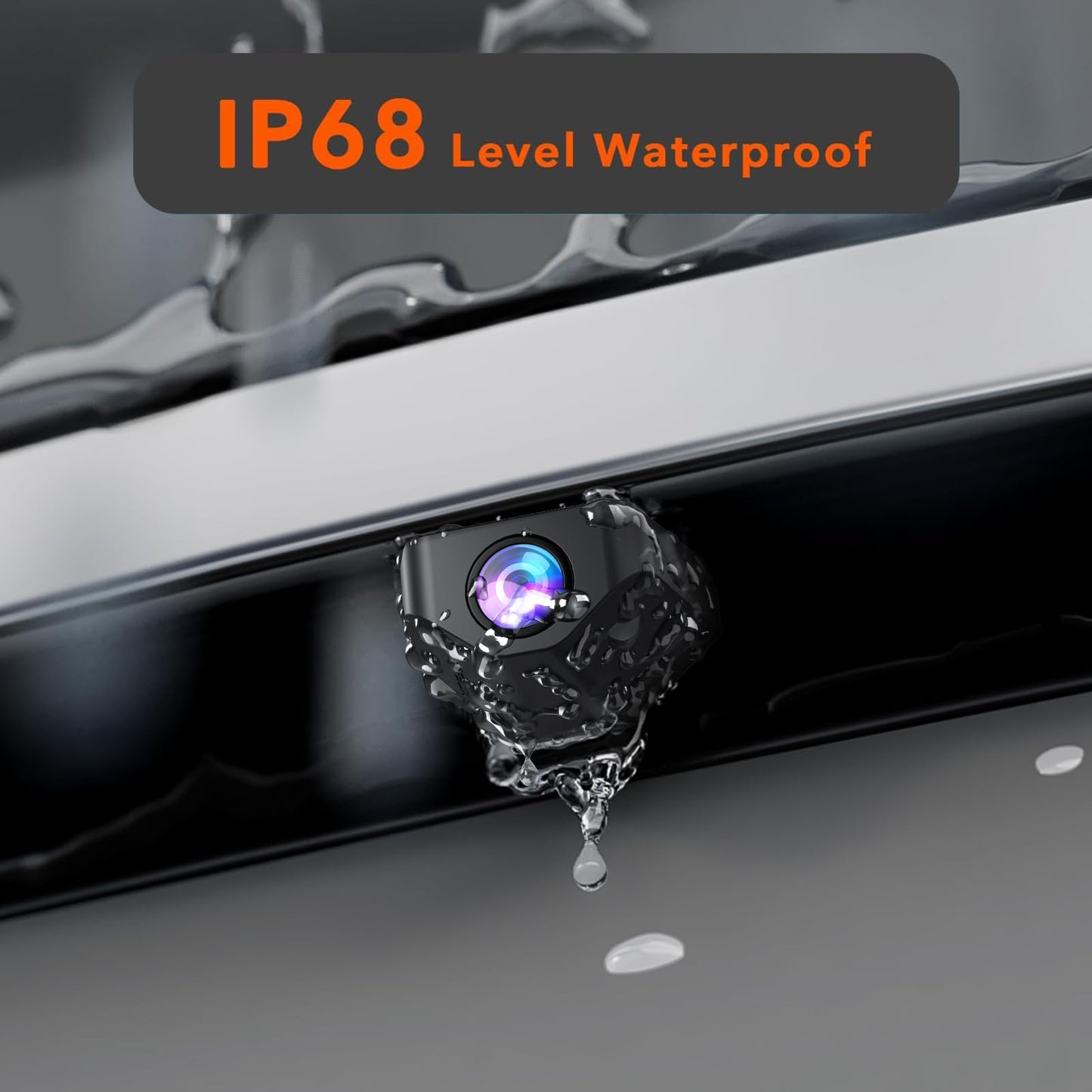 WOLFBOX Upgraded WDR Rear View Camera for G840S/G840H/G850/G900, 1080P Waterproof AHD Car Rearview Camera