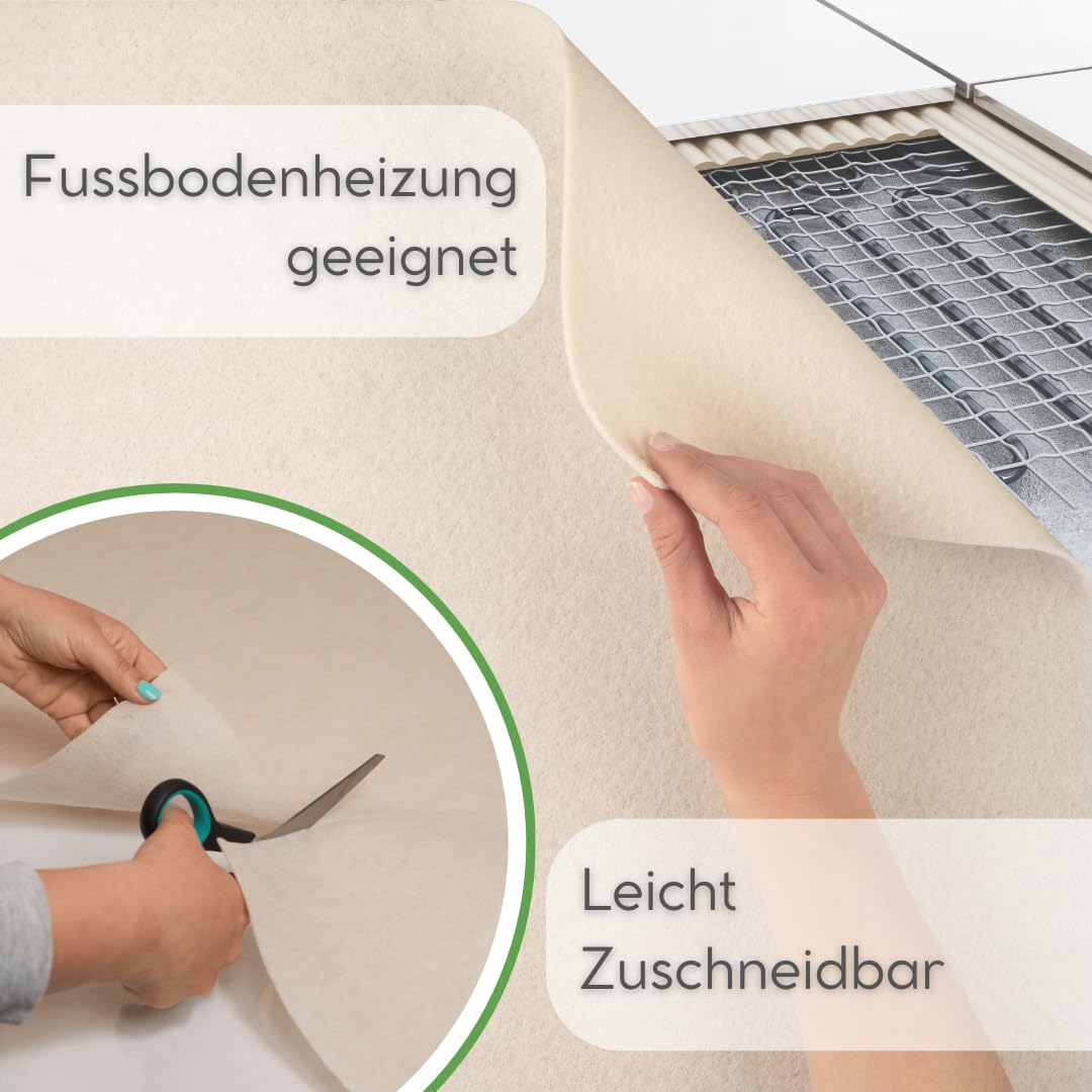 Flex it carpet anti-slip underlay for secure grip - 150 x 230 cm Strong adhesion without plasticizers or residue - Also suitable for underfloor heating | Anti-slip carpet underlay anti-slip fleece